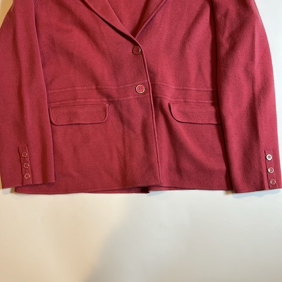 Talbots 2X pure Marino wool button-up cardigan sweater woman’s pink - Picture 4 of 11